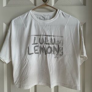 lululemon athletica Ed Curtis White Crop Top